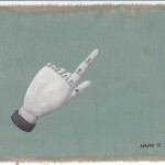 Hinweis17, Acryl auf Leinen, 25cm x 20cm
