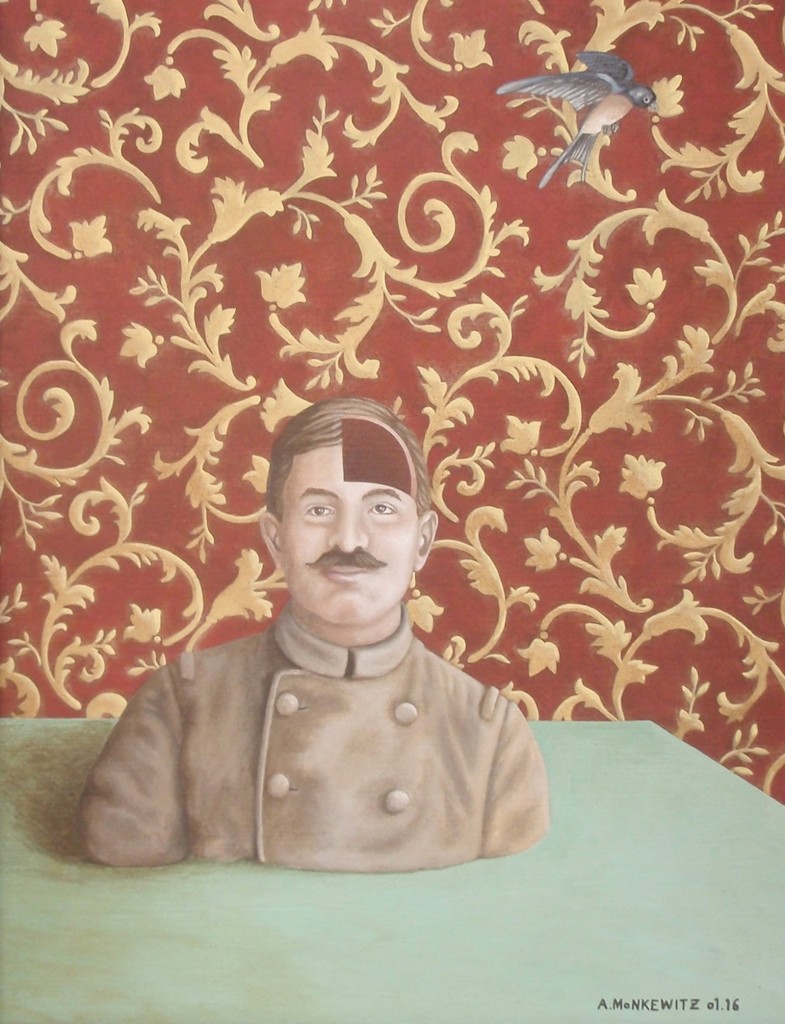 Tapetenbild 3, Acryl auf Leinen (aufkaschiert), 40cm x 60cm (VERKAUFT)