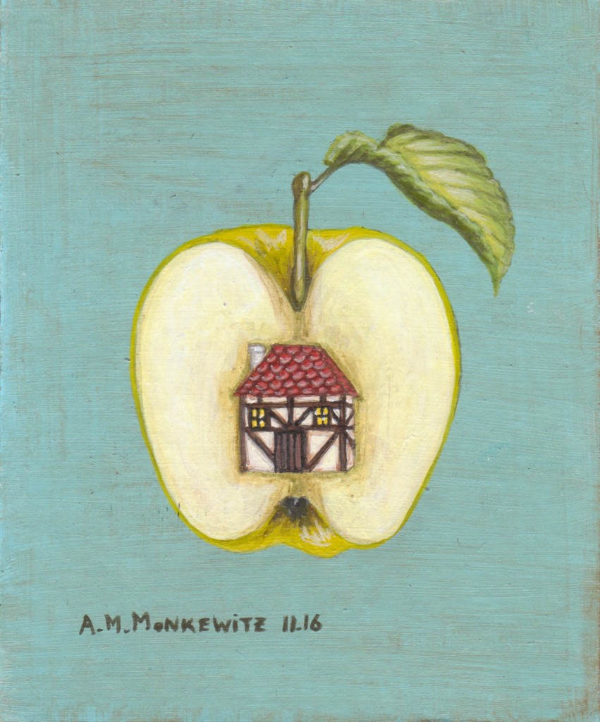 home sweet home, Acryl auf Karton, B10cmH12cm (VERKAUFT)