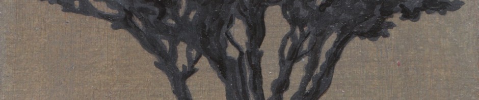 Baumkrone, B9cmH13cm, Acryl auf Karton