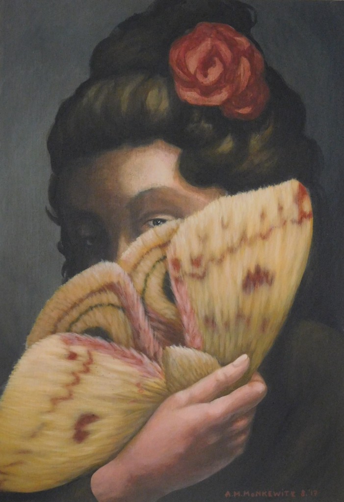 "Verführung", Acryl auf Karton, B25H36cm (VERKAUFT)