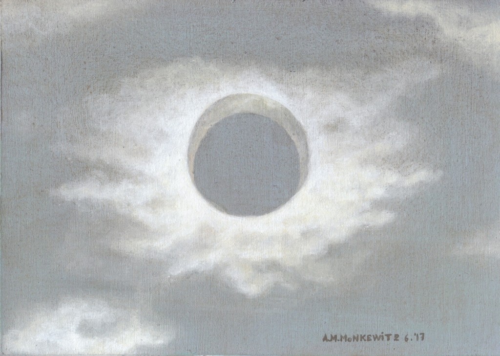 "ehe sie sich`s versah", Acryl auf Leinen, B21H15cm (VERKAUFT)