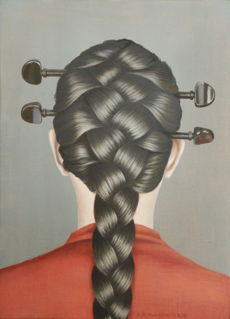 "tuning", Acryl auf Leinwand, B25H35cm, Mai 2018 (VERKAUFT)