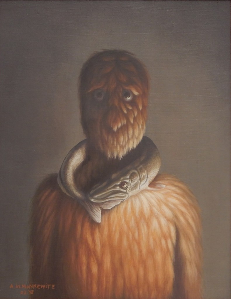 "amour fou", Acryl auf Holz, B27H34cm, März 2018 (VERKAUFT)