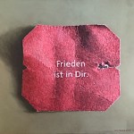 Frieden ist in Dir, Acryl auf MdF, B45H36cm, 2021