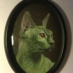 "Aliencat", Acryl auf Leinen (sold)