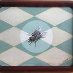 "Fliege", Acryl auf Karton (sold)