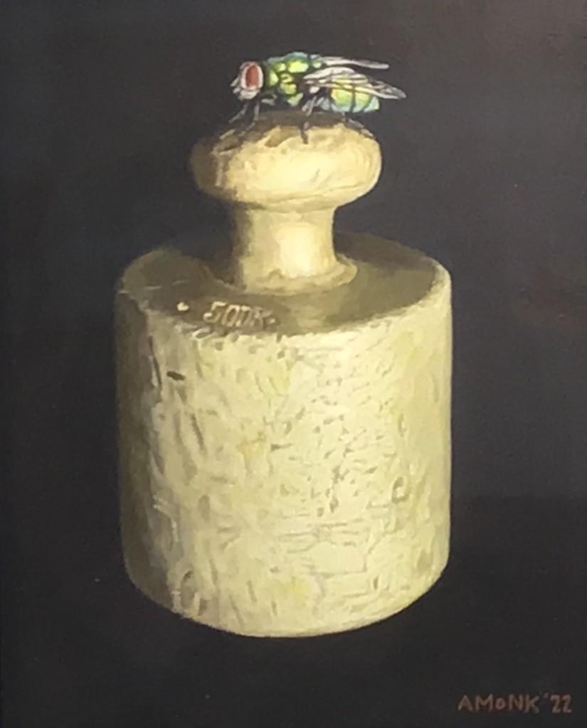 "Fliegengewicht", Acryl auf Karton (sold)