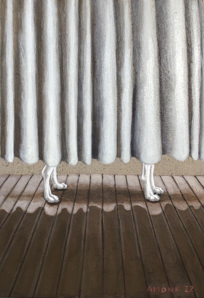 "versteckt", Acryl auf Holz