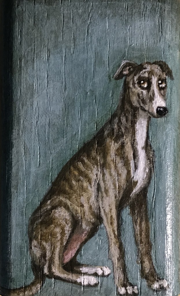 Acryl auf Holz, B5H8T2cm