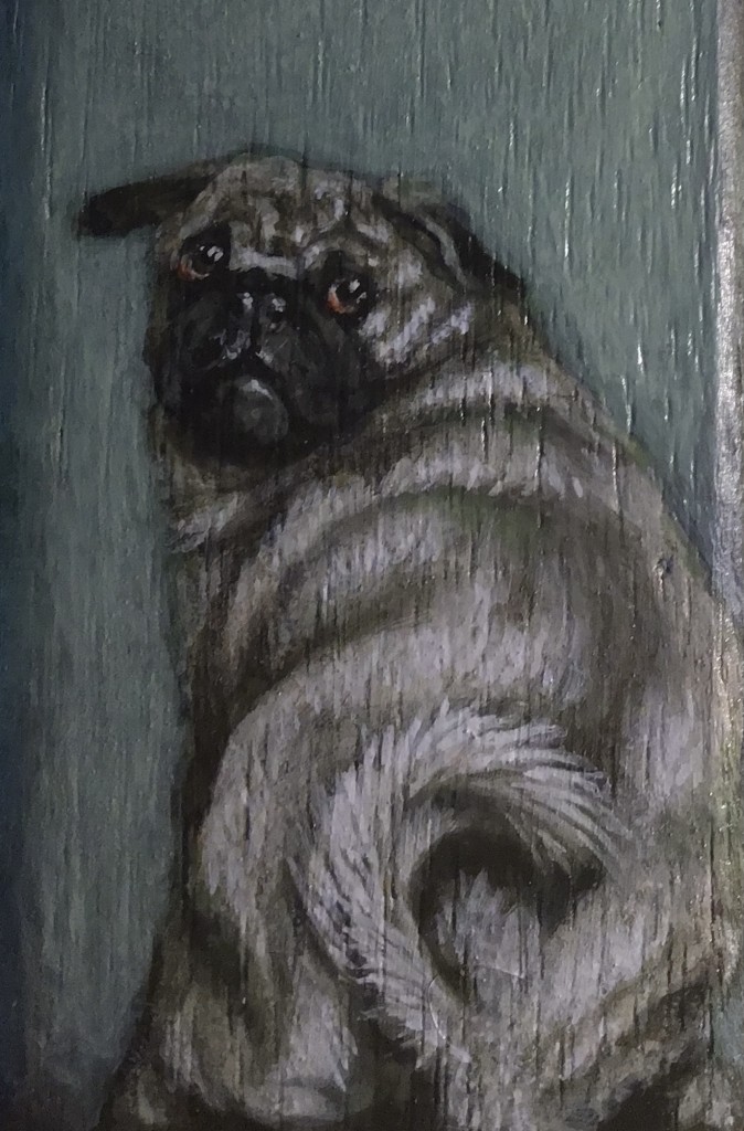Acryl auf Holz, B5H8T2cm
