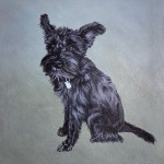 Edie, Acryl auf MdF, 21x18cm, 2026