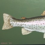 Diptychon "Regenbogenforelle", Acryl auf Holz, 2xB11H10T4cm (sold/verkauft) Diptychon "Regenbogenforelle", Acryl auf Holz, 2xB11H10T4cm (sold/verkauft)