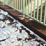 Brücke, Acryl auf Karton, 58 x 78cm, 2025