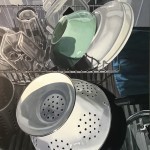 "Abgewaschen", Acryl auf MdF, 60 x 50 cm, 2026